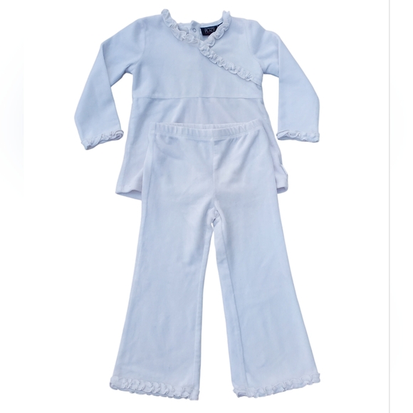 The Children's Place White Velour Matching Set - Picture 1 of 16